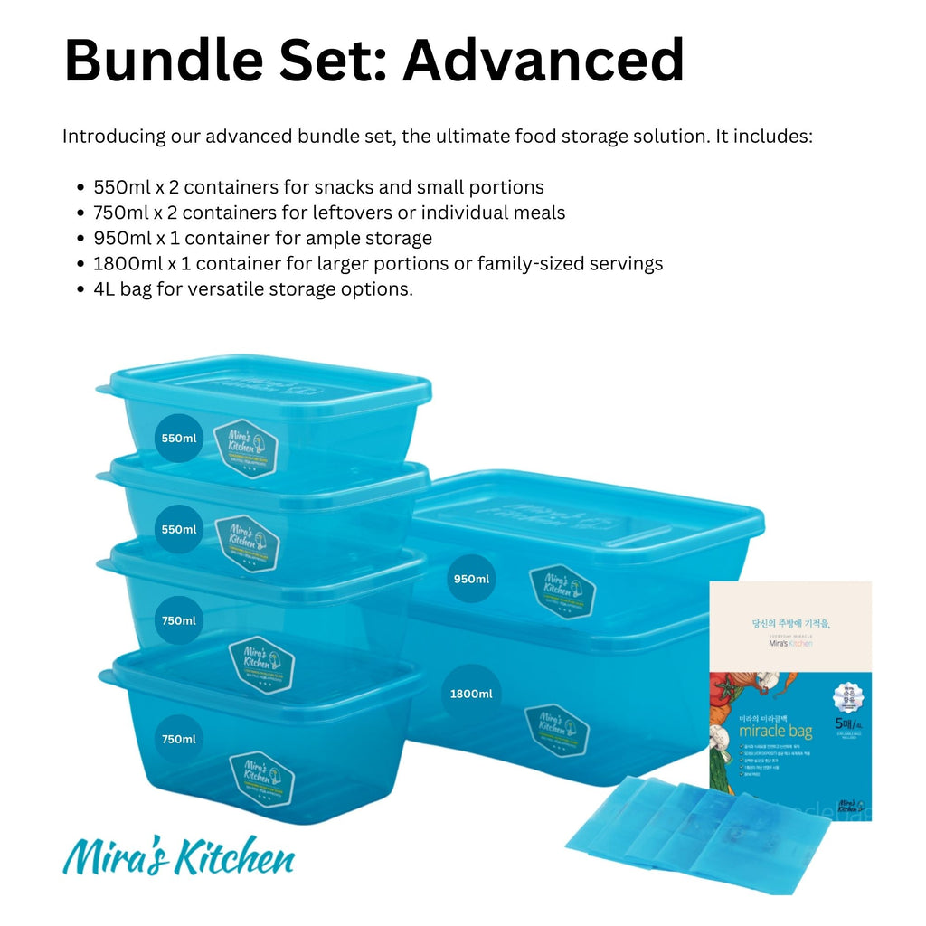 Mira's Kitchen Australia Food Container - Bundle Set Advanced